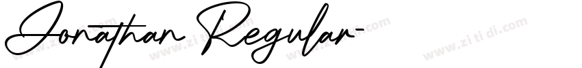 Jonathan Regular字体转换